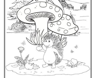 20 Cute Hedgehog Coloring Pages