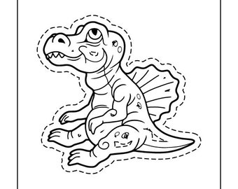 20 Dinosaur Themed Coloring Pages
