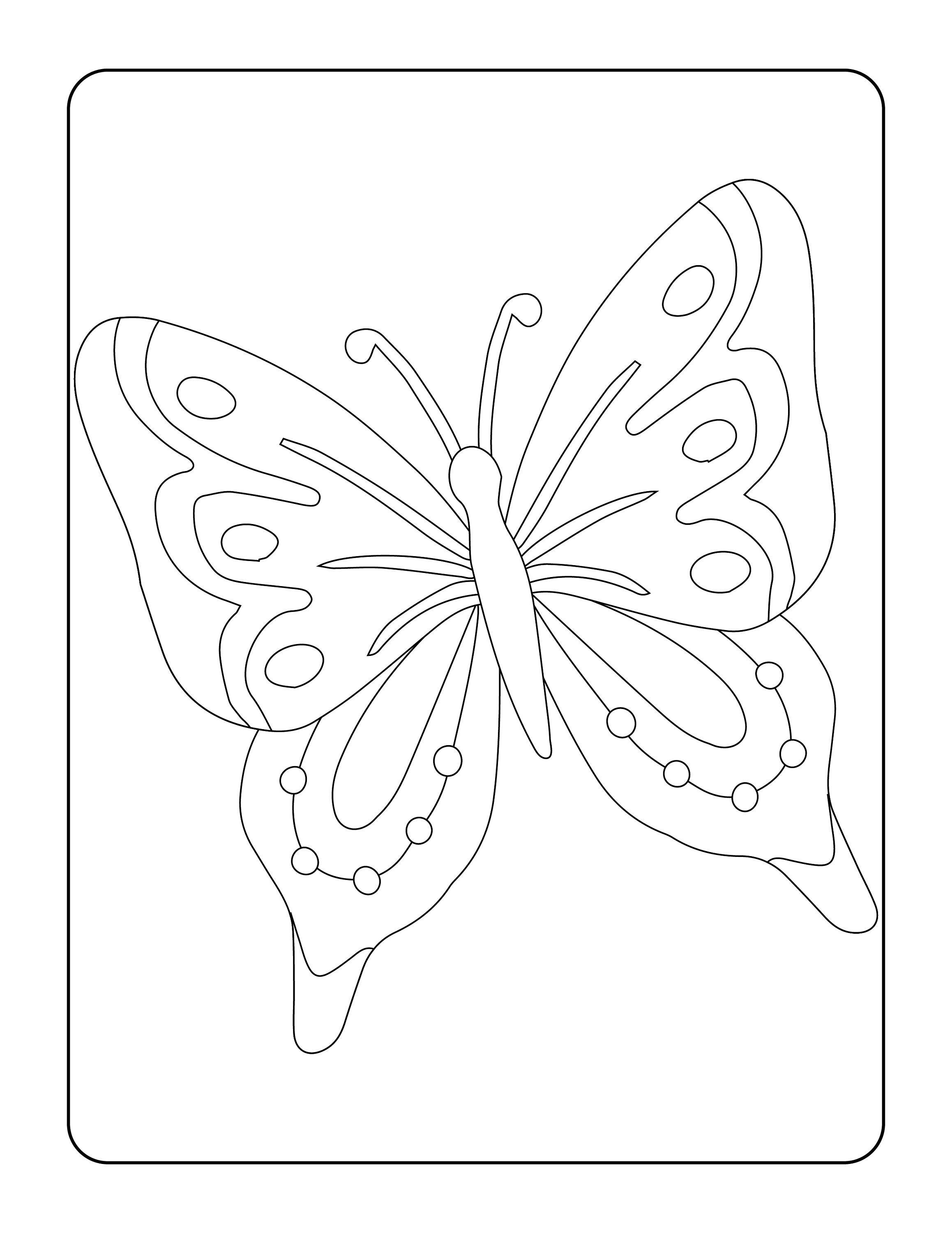 20 Butterfly Themed Coloring Pages for Kids Digital Download - Etsy