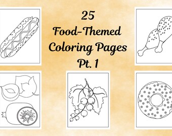 25 Food-Themed Coloring Pages Pt.1
