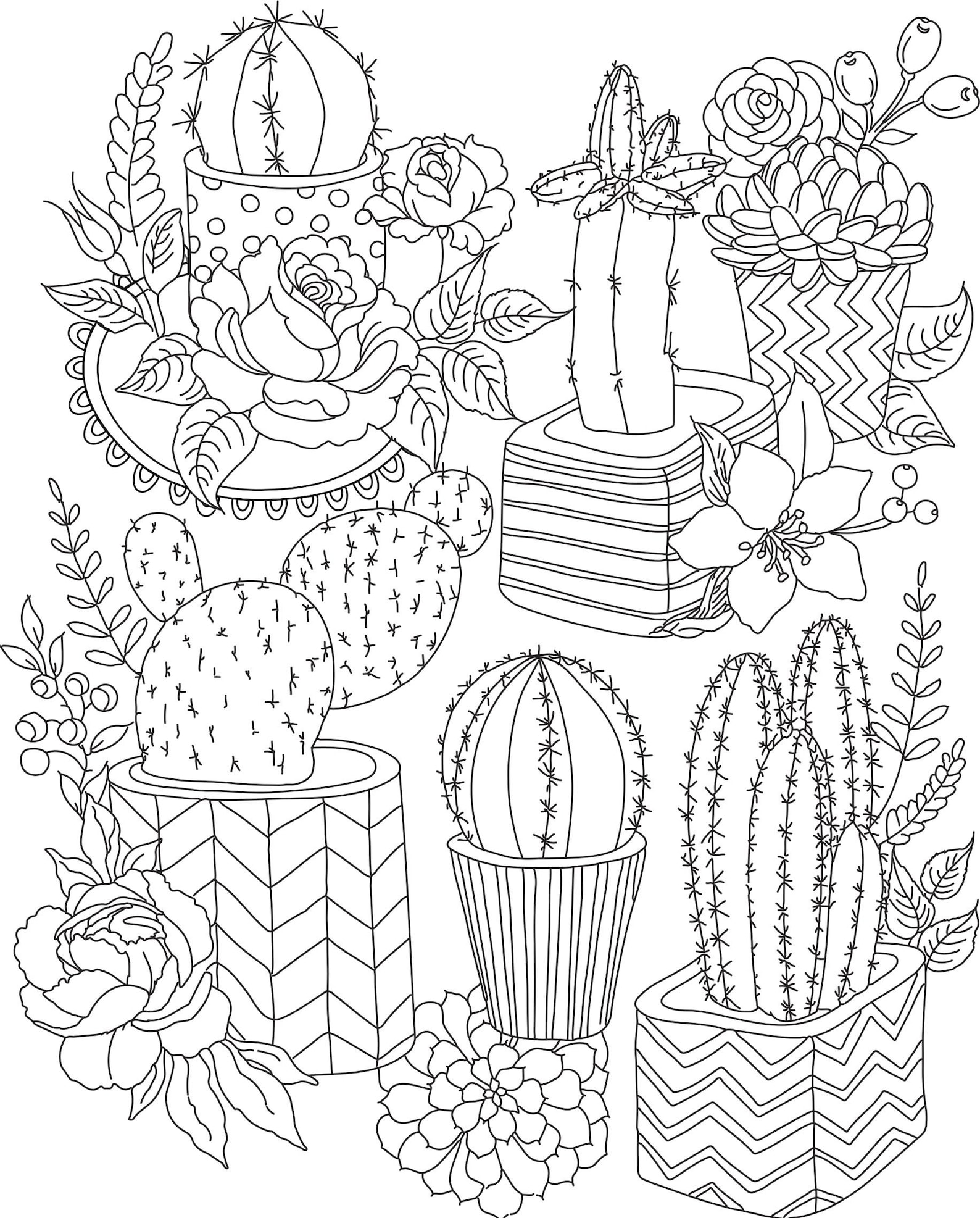 20 Nature Themed Coloring Pages Etsy