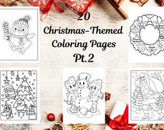 20 Christmas-Themed Children's Coloring Pages -Pt. 2