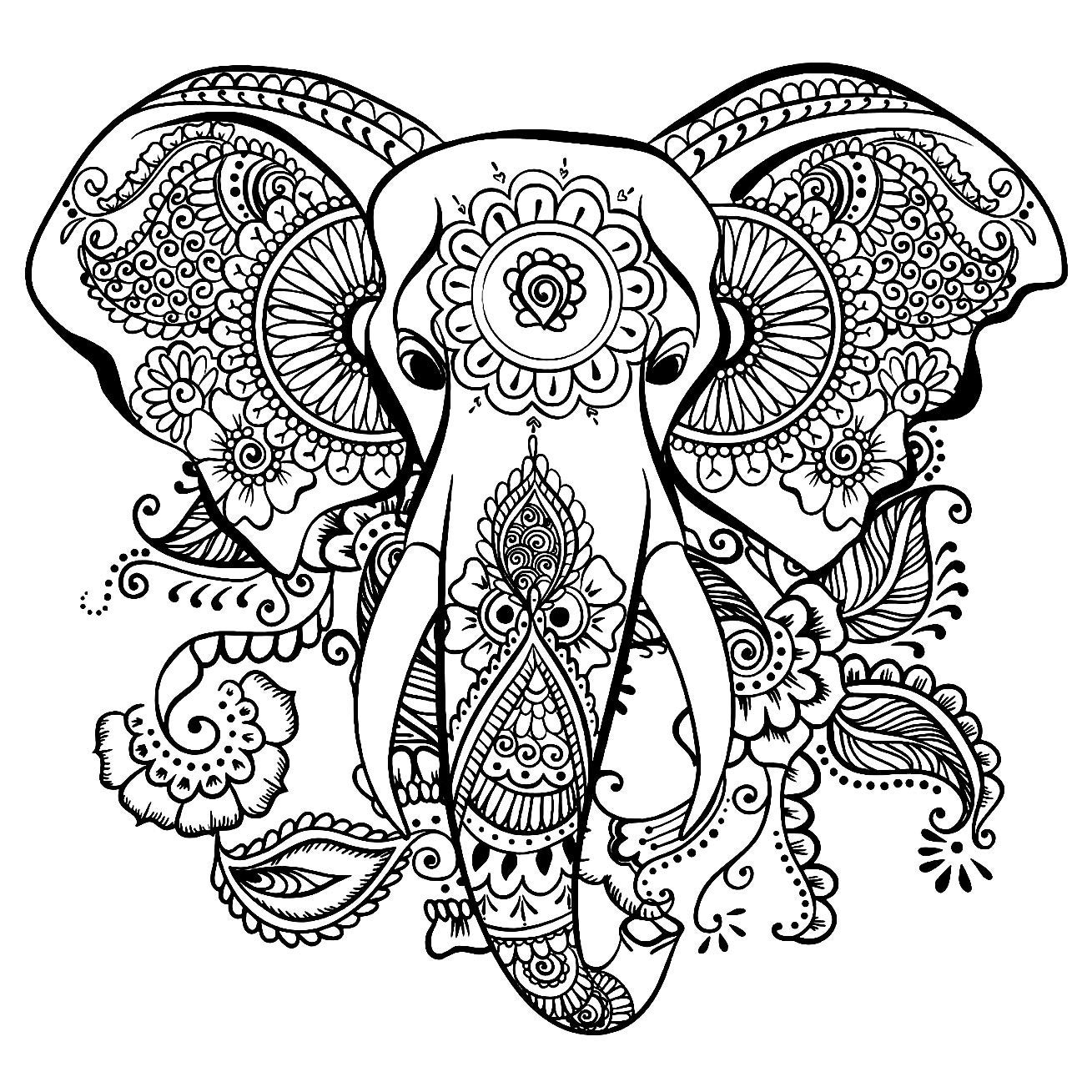 10-adult-themed-elephant-coloring-pages-etsy
