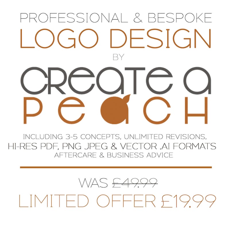 Sale Professional Custom Logo Design Ooak Vector Package Etsy
