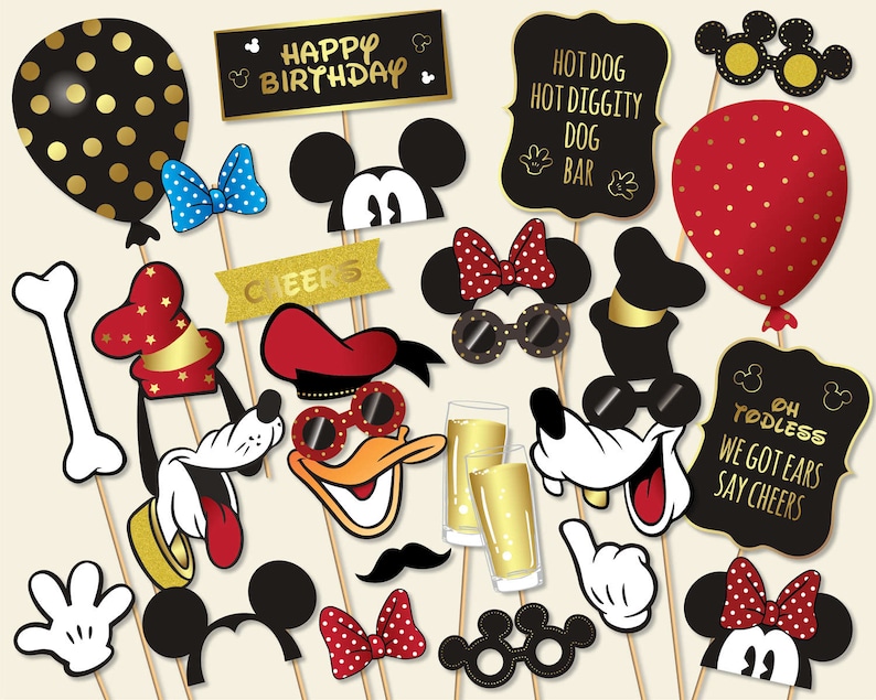 Mickey Mouse Photo Props Printable