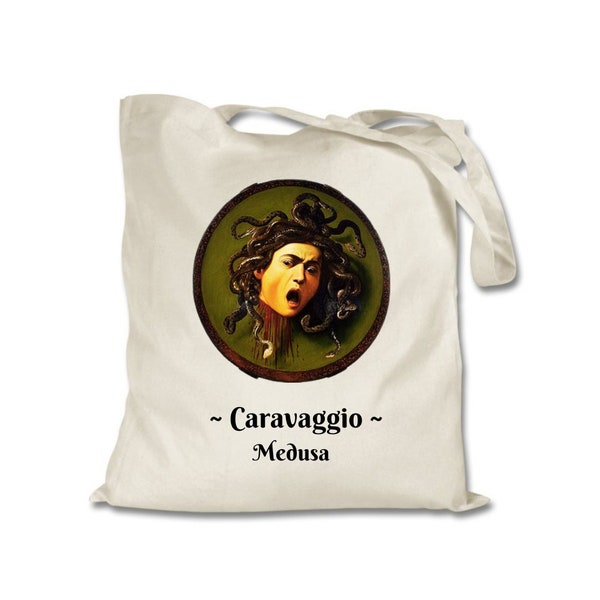 Medusa Tote Bag - Medusa by Caravaggio Tote Bag - Art Lovers Tote Bag - Greek Mythology  Tote Bag - Greek Myth Tote Bag - Caravaggio Art