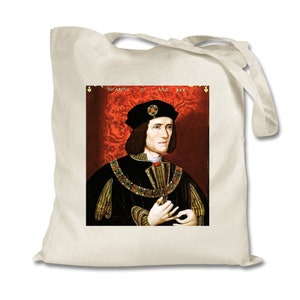 Richard the Third Tote Bag - King Richard the Third Bag - English Royalty Bag - Rickardian Bag - War of the Roses Bag - English History Gift