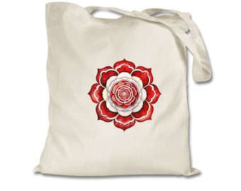 Tudor Rose Cotton Tote Bag - English History Gift