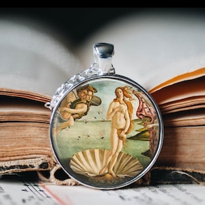 Art Jewellery - Venus Pendant Necklace - Botticelli Necklace- Botticelli Jewellery - Venus Jewellery - Goddess Venus Jewellery  - Venus Gift