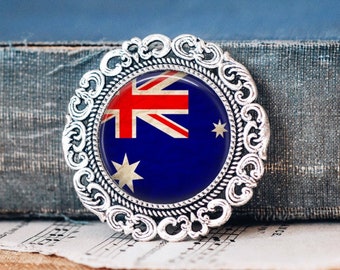 Australian Flag Brooch - Australian Flag Jewellery - Australian Jewellery - Australian Pin - Australia Jewellery - Oz Jewellery - Oz Brooch