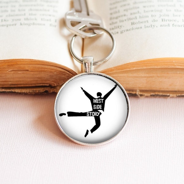 West Side Story Key Ring - West Side Story Gift - Theatre Lovers Key Ring - Theatre Lovers Key Ring - Musical theatre Key Ring - Musical