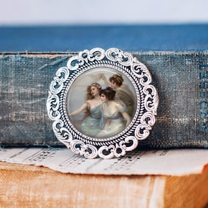 Broche De drie gratiën van Edouard Bisson - kunstsieraden - romantische sieraden - sieraden Griekse mythologie