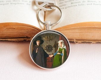 The Arnolfini Portrait Key Ring - Jan Van Eyck Key Ring  - National Gallery Key Ring - Famous Art Key Ring