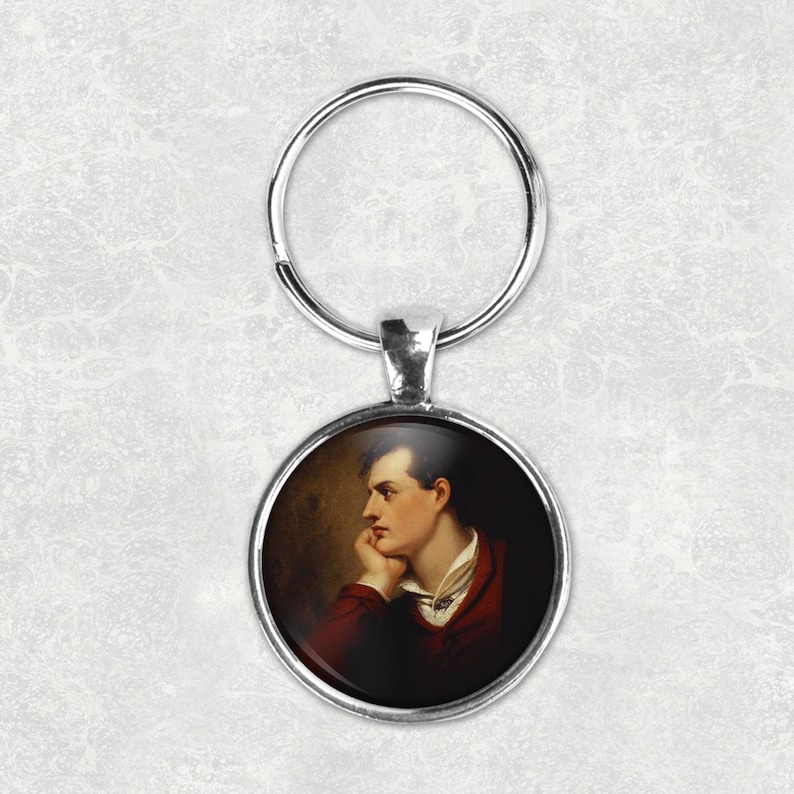Lord Byron Key Ring: Poet Portrait, Literature Gift image 5