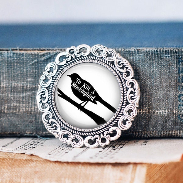 To Kill a Mockingbird Brooch - To Kill a Mockingbird Jewellery - Literary Jewellery - Literature Jewellery - Classic Novel Gift -