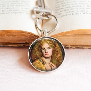 Helen of Troy Key Ring: Rossetti Pre-Raphaelite Art Gift