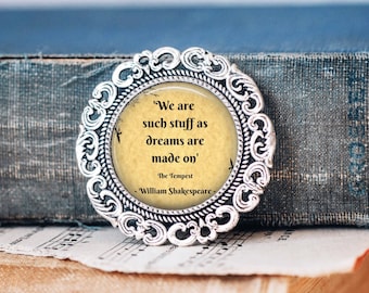 Shakespeare quote-brochespeld: literaire sieraden - The Tempest