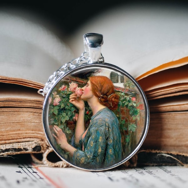 The Soul of the Rose Pre-Raphaelite Pendant Necklace - Pre-Raphaelite Jewellery - Pre-Raph Jewellery - Soul of the Rose Jewellery - Romantic