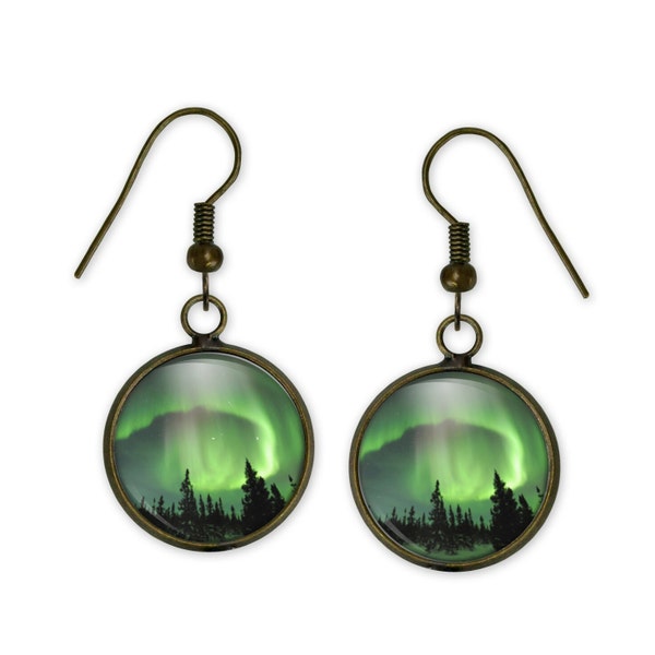 Northern Lights Earrings - Nature Earrings - Astronomy Earrings - Night Sky Earrings - Northern Lights Jewellery - Astronomy Jewellery