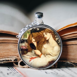 Lady Lilith Pendant Necklace - Pre-Raphaelite Art Necklace - Dante Gabriel Rossetti Pendant - Art Necklace - Art Jewellery - Lady Lilith