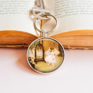 Edgar Degas Key Ring - Degas The Dance Lesson Key Ring - Art Key Ring - Degas Dancers Key Ring -