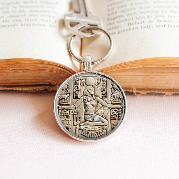 Egyptian Hieroglyphics Key Ring - Ancient Egyptian Key Ring - Ancient World Gift - Egyptologist Gift - Egyptologist Key Ring