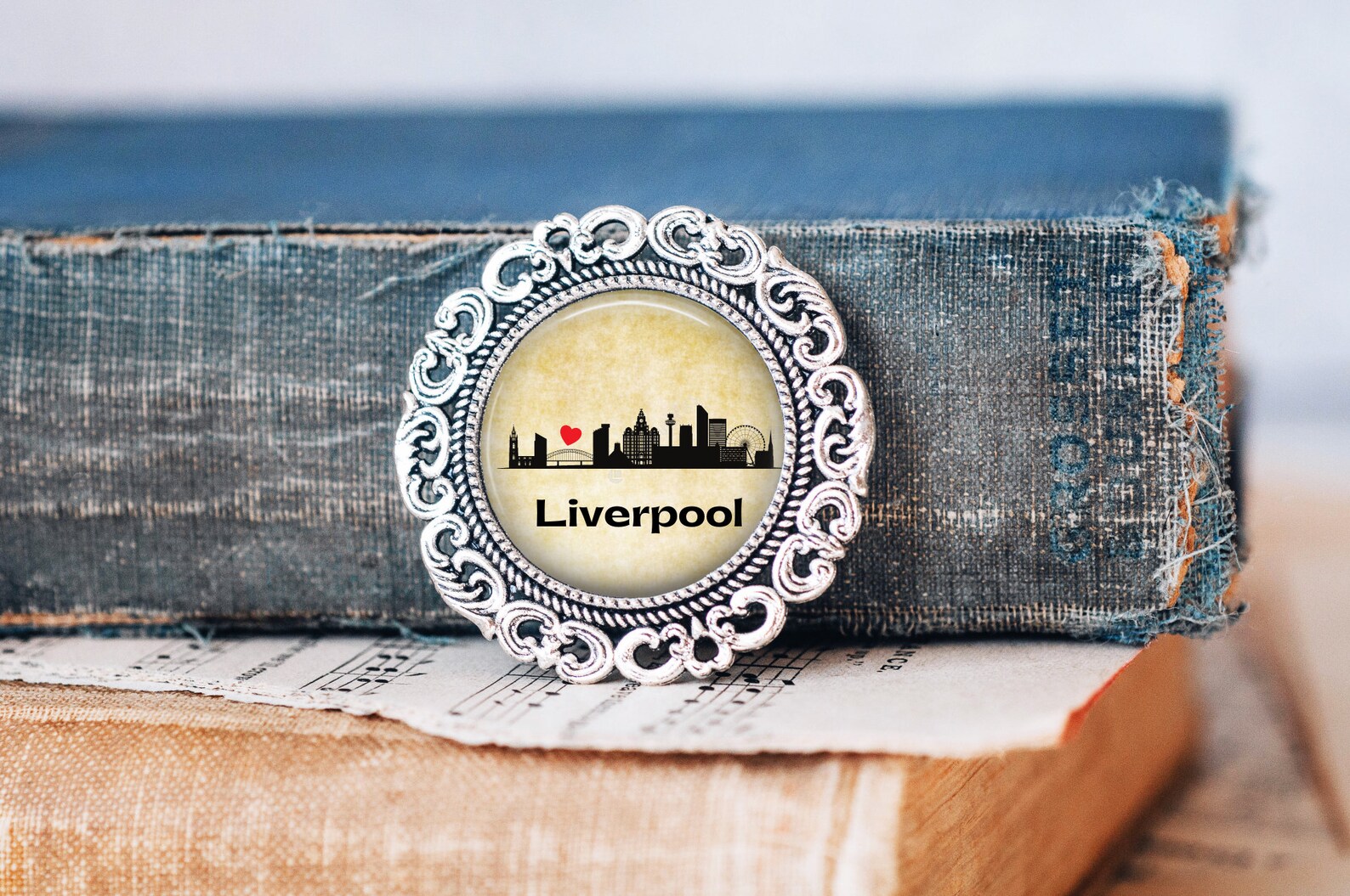 Liverpool Brooch Liverpool Jewellery Liverpool Brooch Pin Etsy