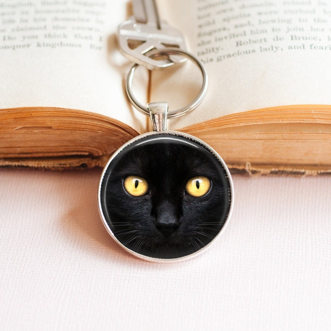 Black Cat Key Ring: Cat Lover Gift - Etsy