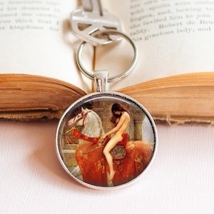 Lady Godiva Key Ring - Pre-Raphaelite Art Gift - Pre-Raph Key Ring - Lady Godiva Gift - John Collier Key Ring