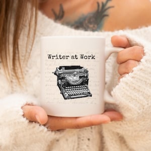 Writer at Work Mug - Writers Mug - Gift for Writers - Writer at Work Gift - Literary Mug