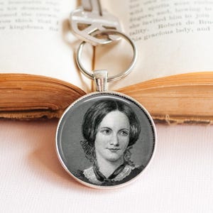 Emily Bronte key Ring - Emily Bronte Gift - Bronte Sisters Key Ring  - Wuthering Heights Key Ring - Literary Key Ring - Literature Gift