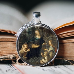 Da Vinci Pendant - The Virgin of the Rocks Pendant - Virgin of the Rocks Jewellery - Leonardo da Vinci Jewellery -Renaissance Art -