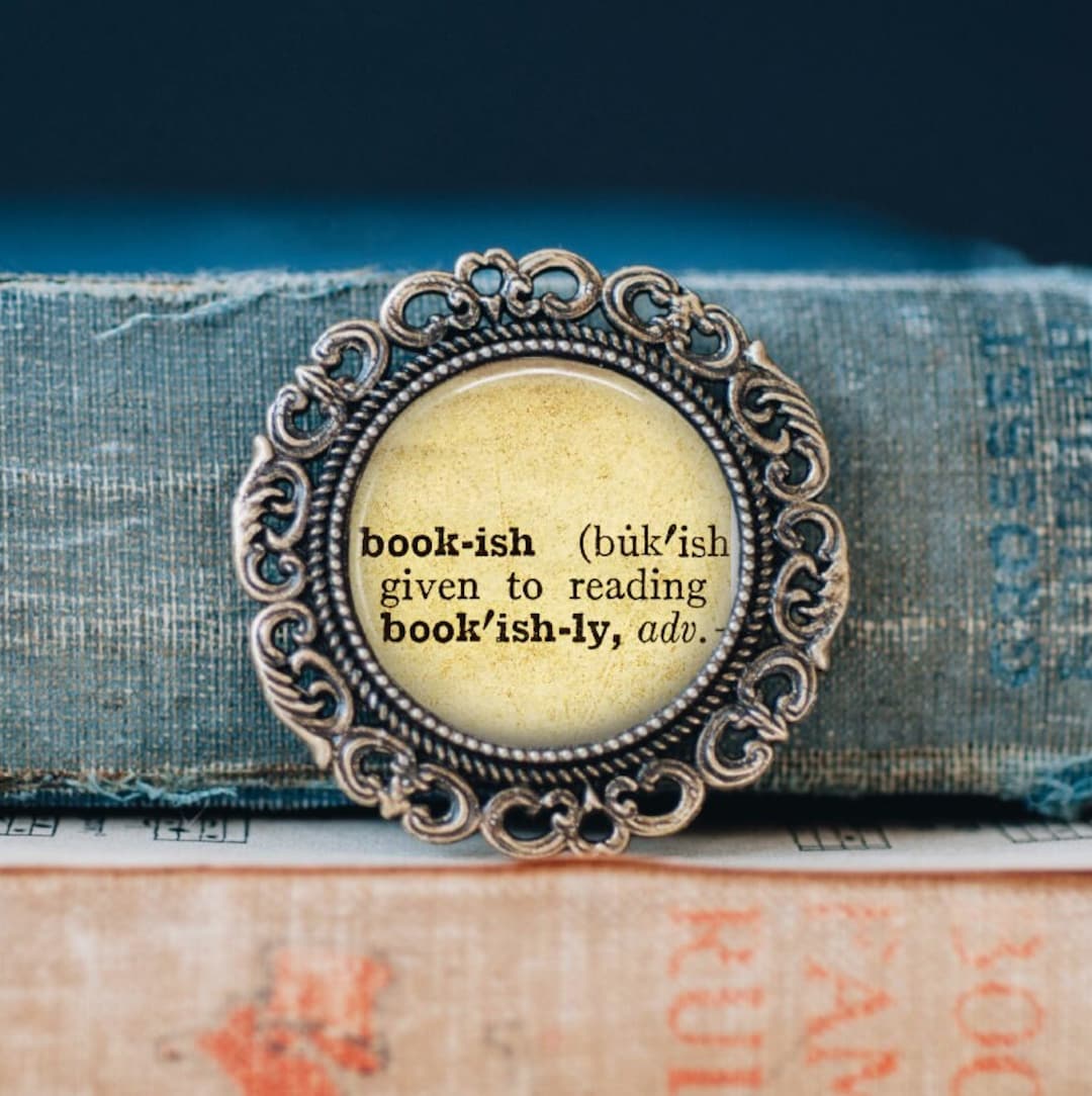Bookish Dictionary Meaning Brooch Pin, Literary Lovers Brooch, Readers