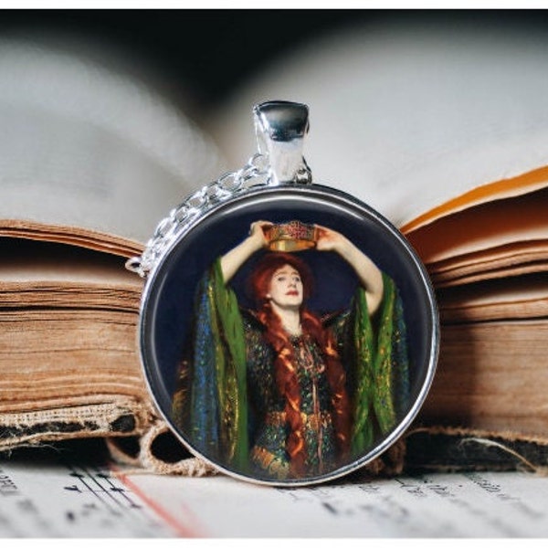 Lady Macbeth Painting Pendant Necklace - Lady Macbeth Jewellery - John Singer Sargent Jewellery