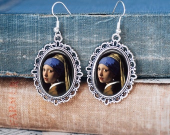 Mädchen mit den Perlenohrring Ohrringe - Kunstliebhaber Ohrringe, Kunstliebhaber Schmuck