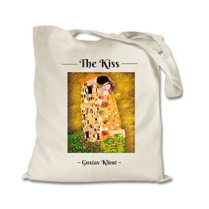Klimt&#39;s &#39;The Kiss&#39; Tote Bag - Art Nouveau Gift - Gustav Klimt