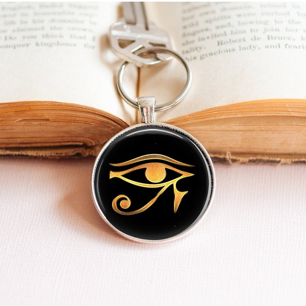 Eye of Horus Key Ring - Eye of Horus Gift - Ancient Symbol Key Ring - Ancient Egypt Key Ring - Mysterious Symbol Key Ring