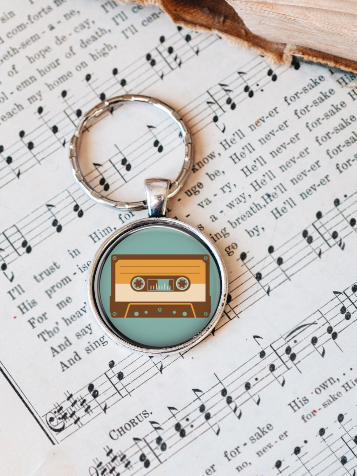 Cassette Tape Key Ring Retro Cassette Tape Key Ring Etsy