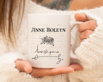 Anne Boleyn Signature Mug: Tudor History Gift for History Lovers