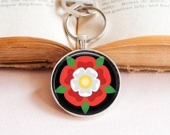 Tudor Rose Key Ring: English History Symbol Gift
