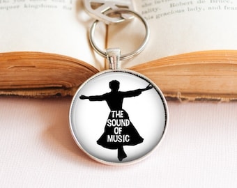 Sound of Music Key Ring - Sound of Music Gift - Musical Movie Gift - Musical Movie Key Ring - Julie Andrews Key Ring - Hollywood Key Ring