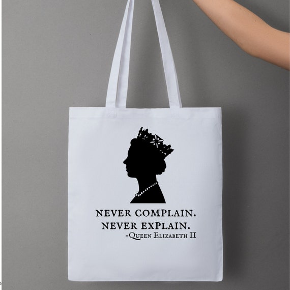 Queen Elizabeth II Cotton Tote Bag: British Royal Family Gift - Etsy