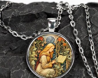 ジュエリー　イラスト　洋書　Jewelry 中世　古代　アクセサリー　ネックレス SILVER925-38 ネックレス シルバ−925 調整可能 巾着付