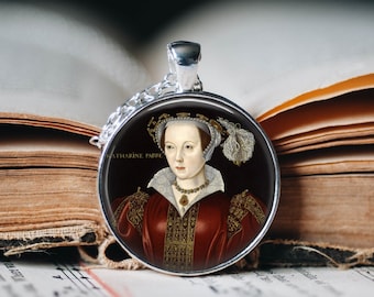 Katherine Parr Portrait Necklace: Tudor History Gift - Six Wives of History