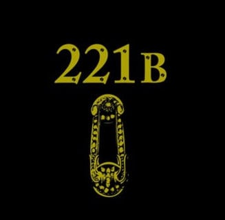 221b ベイカーストリート キーホルダー：シャーロック・ホームズファン