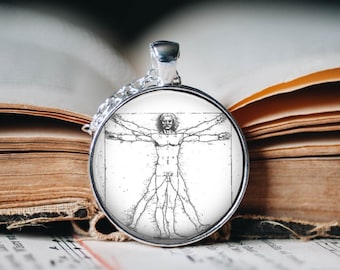 Vitruvianske mannen-hänge: Leonardo Da Vinci konstsmycken