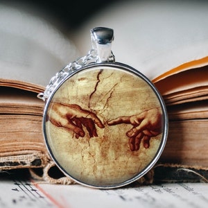 Michelangelo Sistine Ceiling Pendant Necklace - Sistine Chapel Jewellery - Sistine Chapel Ceiling Necklace - Sistine Chapel Necklace -