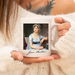 Jane Austen Mug - Jane Austen Gift - Literary Lovers Gift - Literature Mug - Literary Mug - Literary Gift -