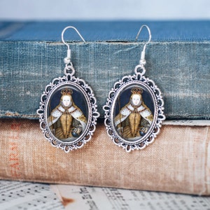 Queen Elizabeth 1st Earrings - Queen Elizabeth 1st jewellery - English Royalty Earrings - Tudor Earrings - Tudor Jewellery - History Earring