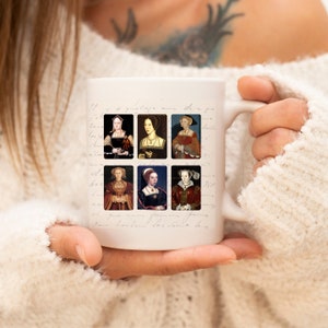 Tudor Queens Mug - Six Wives of Henry the Eighth Mug - Tudor History Mug - Tudor History Gift - Henry the Eighth Gift - Tudor Royal Mug -